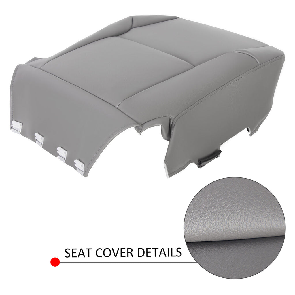 For Toyota 4Runner Limited 03-09 Driver Bottom Synthetic Leather Seat Cover Gray