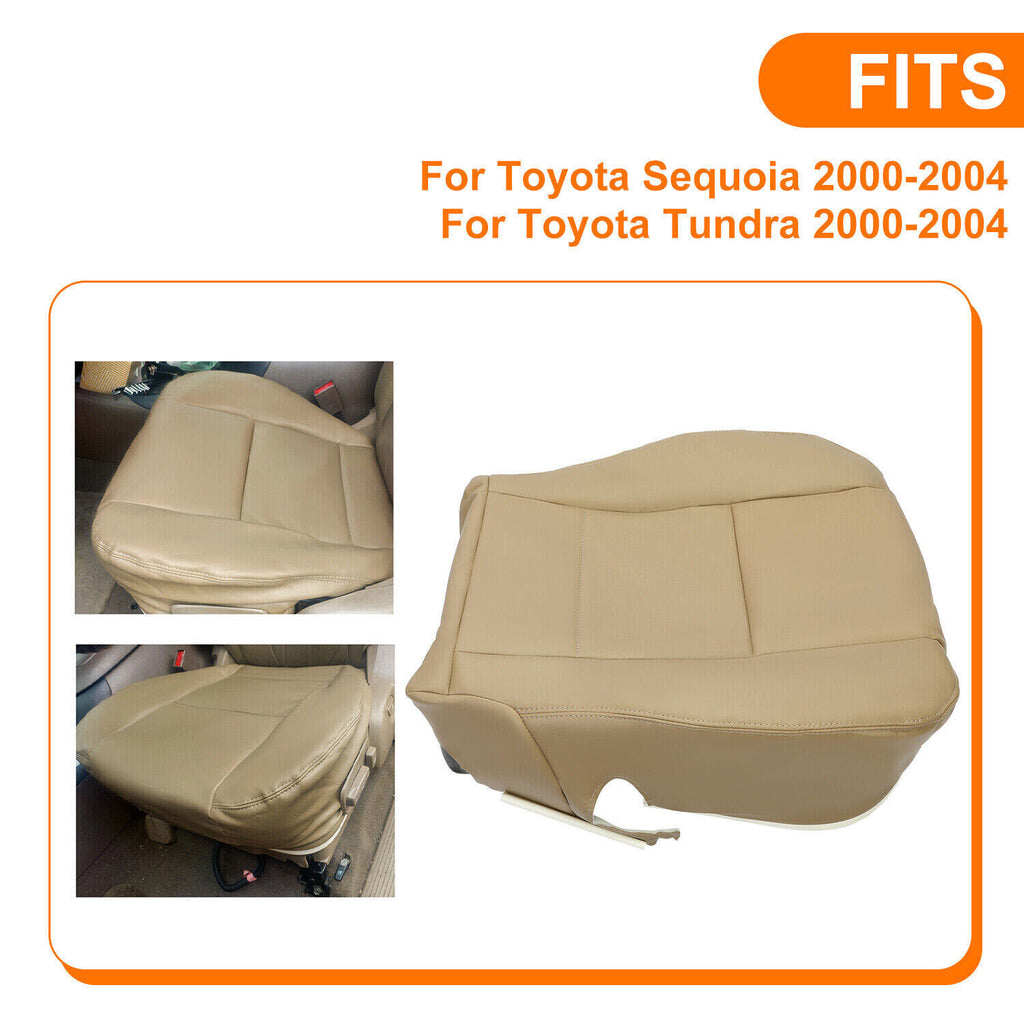 For Toyota Tundra 2000 2001 2002 2003 2004 Driver Bottom Leather Seat Cover Tan