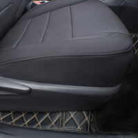 Custom Fit Neoprene Car Seat Covers for Select Audi Q5 2018 2018 2020 2021, W/No Thigh Support - Neoprene (Black)