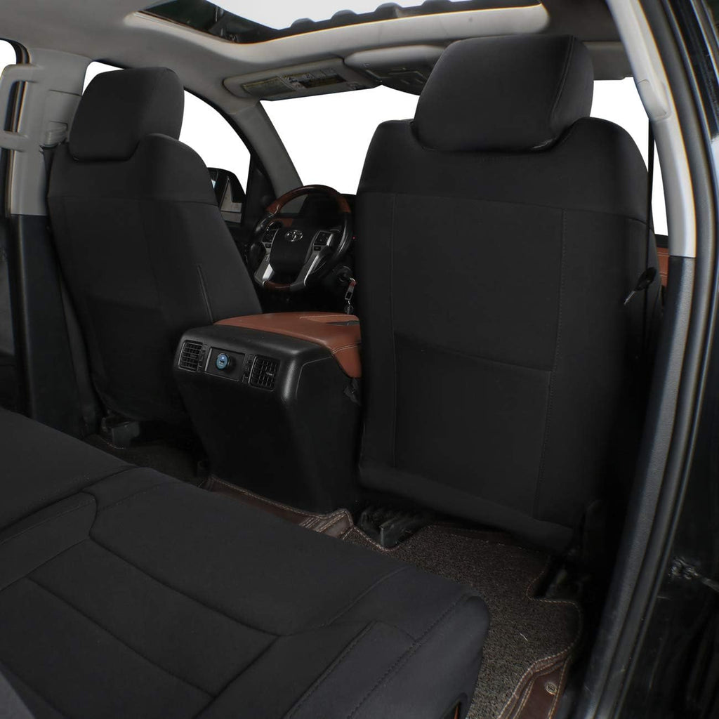 Ram 1500 Seat Covers Full Set,Car Seat Covers Custom Fit for RAM 1500 Quad Cab Tradesman 2019-2025,Car Seat Protector Waterproof,Black Car Seat Cushion Cover for Trucks,Neoprene(Black)