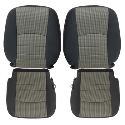 2009 to 2012 FITS for Dodge Ram 1500 2500 3500 SLT Cloth Seat Cover Gray