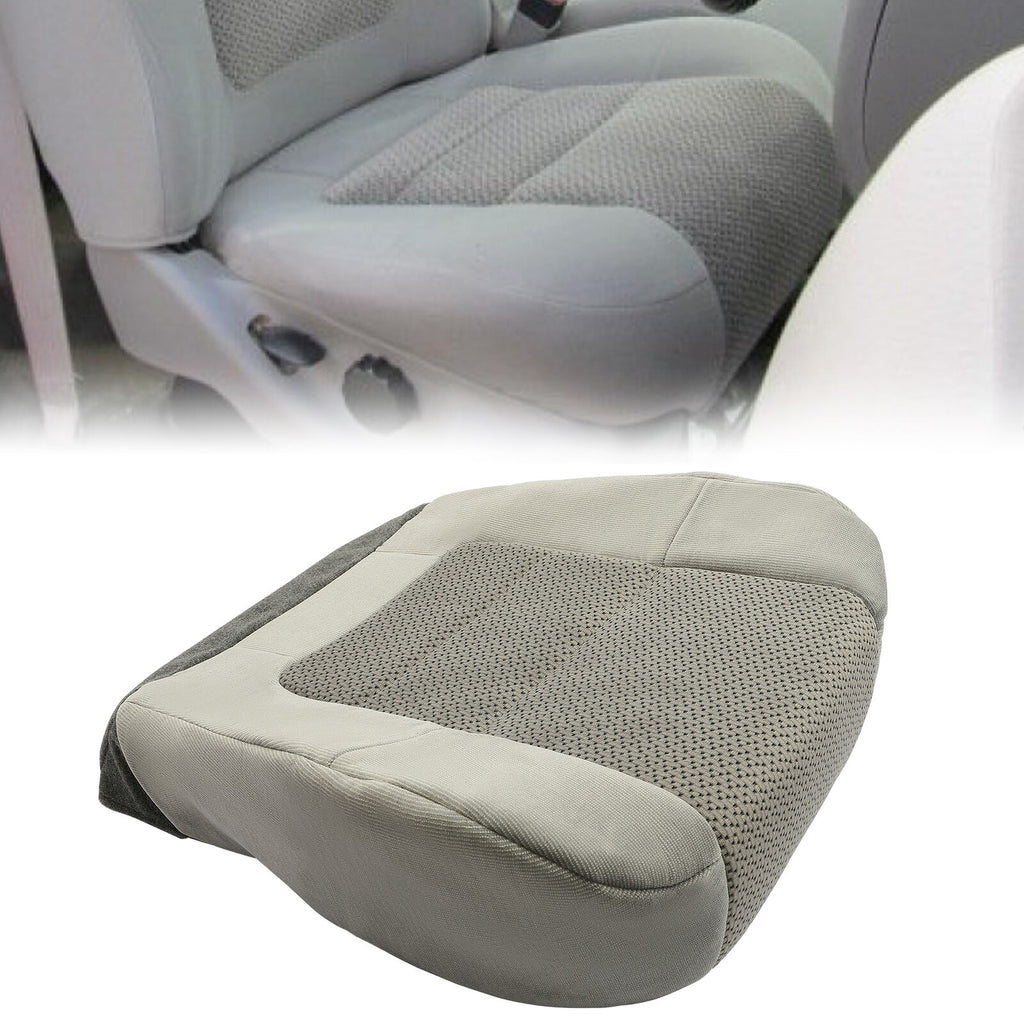 For 2001-2003 Ford F150 XLT Driver Bottom Cloth Seat Cover Light Gray