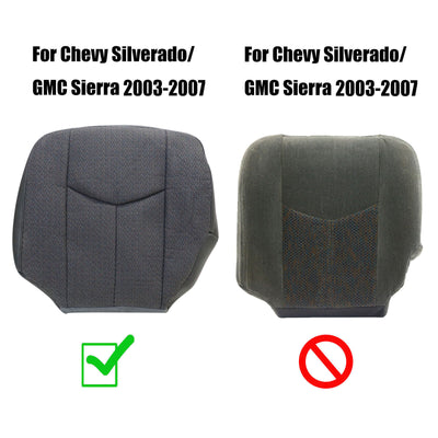 For 2003 2004 2005 2006 GMC Sierra 1500 2500 3500 Replacement Bottom Seat Cover