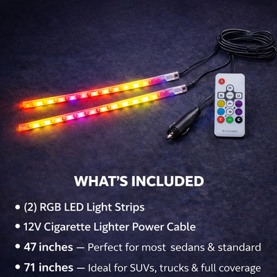 RGB Door Accent LED Light Strips (Exterior Glow Kit)