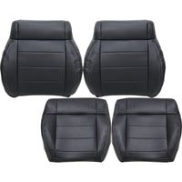 Driver / Passenger Leather / Cloth Seat Cover for Jeep Wrangler 2008-2010