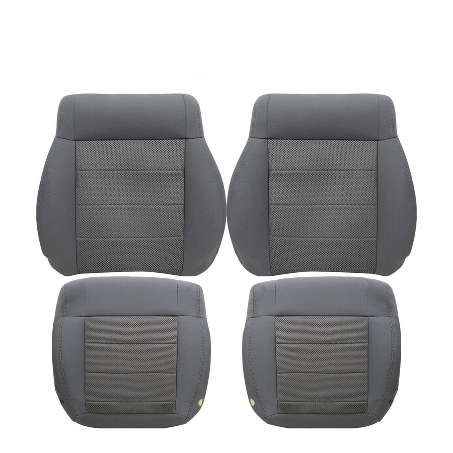 Driver / Passenger Leather / Cloth Seat Cover for Jeep Wrangler 2008-2010