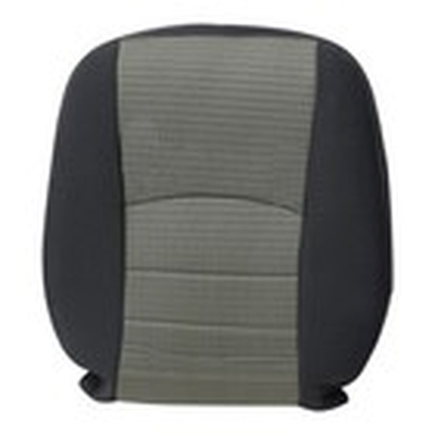 Driver Passenger Bottom-Top Seat Cover Gray for 2009-2012 Dodge Ram 1500 2500