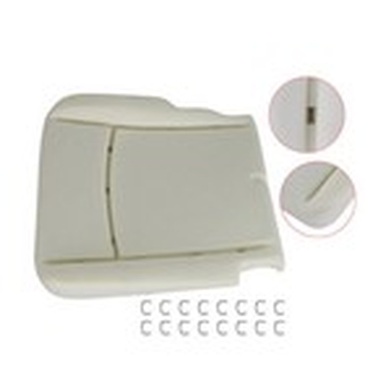 Driver Passenger Bottom-Top Seat Cover Gray for 2009-2012 Dodge Ram 1500 2500