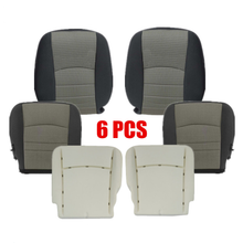 Load image into Gallery viewer, Driver Passenger Bottom-Top Seat Cover Gray for 2009-2012 Dodge Ram 1500 2500