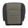 Driver Passenger Bottom-Top Seat Cover Gray for 2009-2012 Dodge Ram 1500 2500