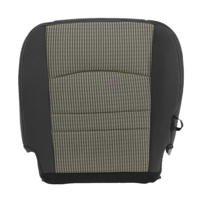 Driver Passenger Bottom-Top Seat Cover Gray for 2009-2012 Dodge Ram 1500 2500