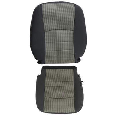 Driver Passenger Bottom-Top Seat Cover Gray for 2009-2012 Dodge Ram 1500 2500