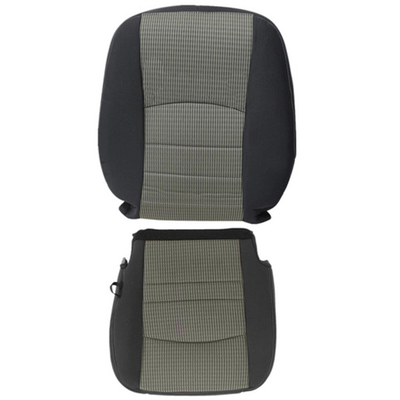 Driver Passenger Bottom-Top Seat Cover Gray for 2009-2012 Dodge Ram 1500 2500