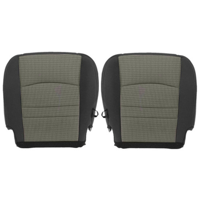 Driver Passenger Bottom-Top Seat Cover Gray for 2009-2012 Dodge Ram 1500 2500