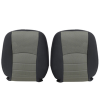 Driver Passenger Bottom-Top Seat Cover Gray for 2009-2012 Dodge Ram 1500 2500