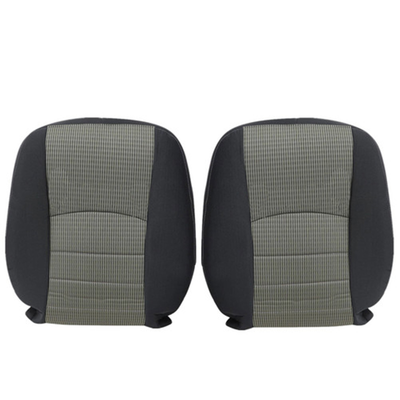 Driver Passenger Bottom-Top Seat Cover Gray for 2009-2012 Dodge Ram 1500 2500
