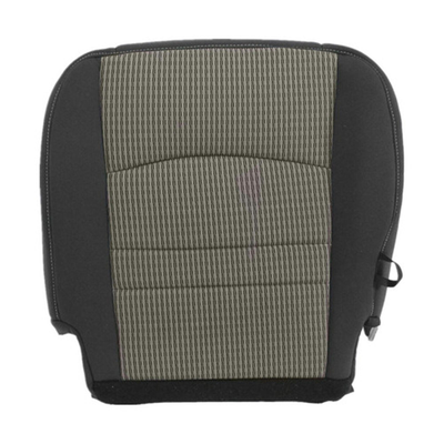 Driver Passenger Bottom-Top Seat Cover Gray for 2009-2012 Dodge Ram 1500 2500