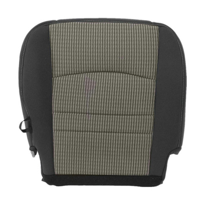 Driver Passenger Bottom-Top Seat Cover Gray for 2009-2012 Dodge Ram 1500 2500