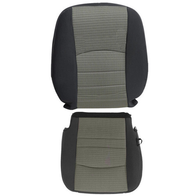 Driver Passenger Bottom-Top Seat Cover Gray for 2009-2012 Dodge Ram 1500 2500