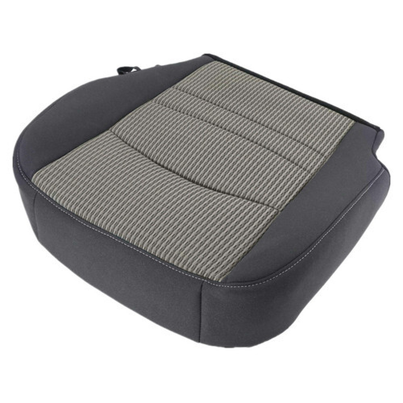 Driver Passenger Bottom-Top Seat Cover Gray for 2009-2012 Dodge Ram 1500 2500