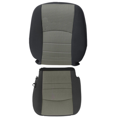 Driver Passenger Bottom-Top Seat Cover Gray for 2009-2012 Dodge Ram 1500 2500
