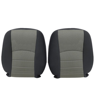 Driver Passenger Bottom-Top Seat Cover Gray for 2009-2012 Dodge Ram 1500 2500