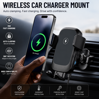 Premium Wireless Car Charger Mount – Auto Clamping Fast Charger