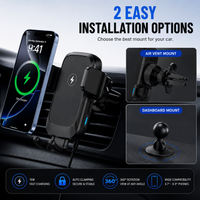 Premium Wireless Car Charger Mount – Auto Clamping Fast Charger