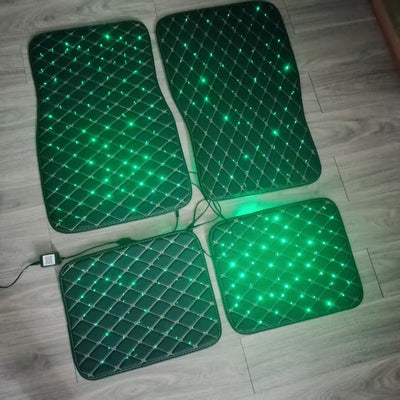 Diamond LED Fiber Optic Floor Mats (4-Piece Set)