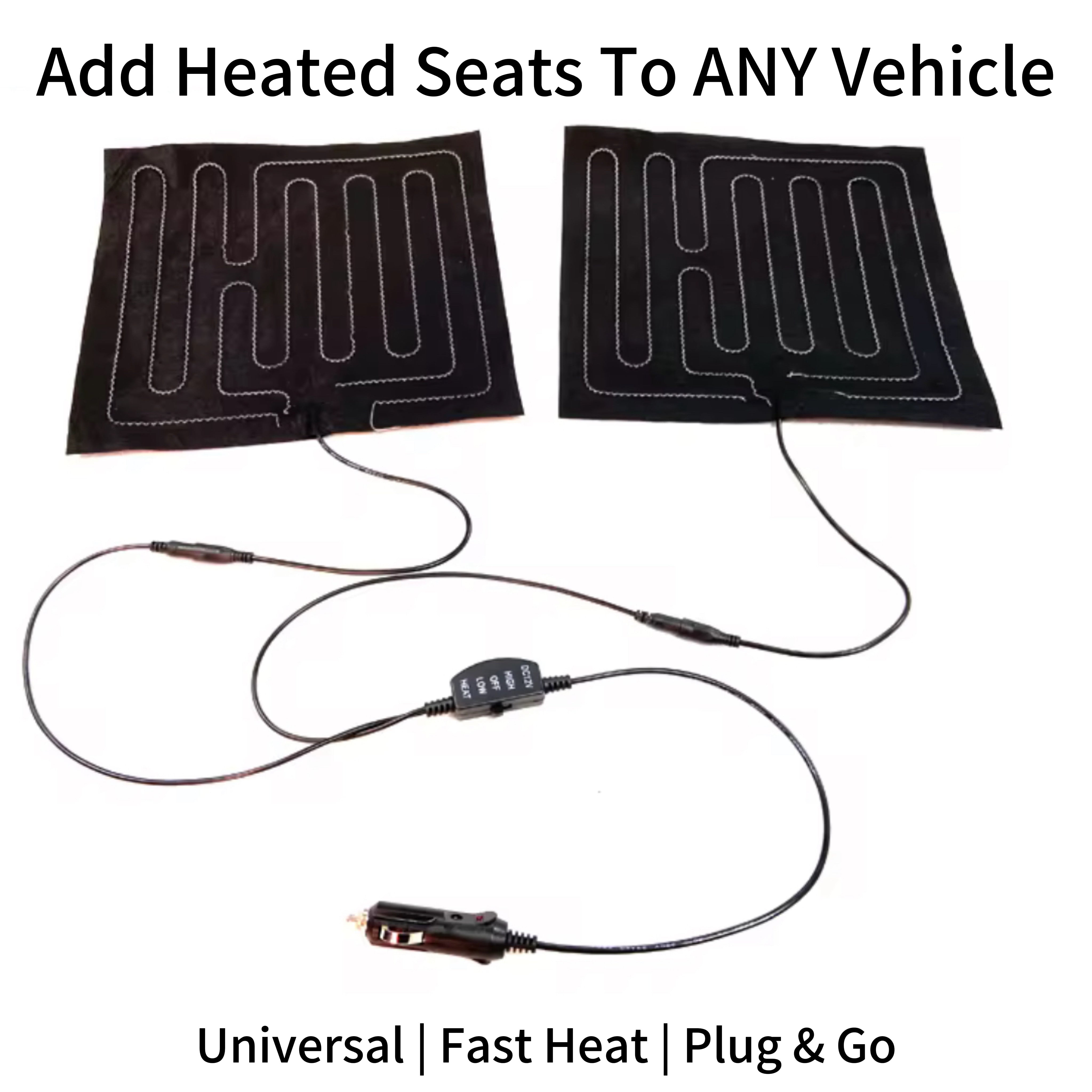 Universal 12V Heated Seat Pad w/ High/Low Temperature Control