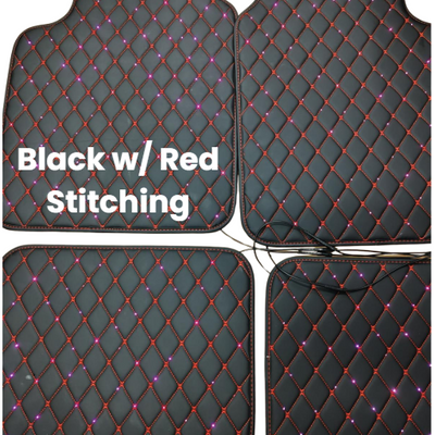 Diamond LED Fiber Optic Floor Mats (4-Piece Set)
