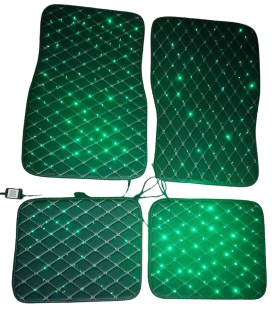 Diamond LED Fiber Optic Floor Mats (4-Piece Set)