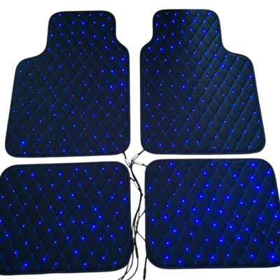 Diamond LED Fiber Optic Floor Mats (4-Piece Set)