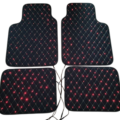 Diamond LED Fiber Optic Floor Mats (4-Piece Set)