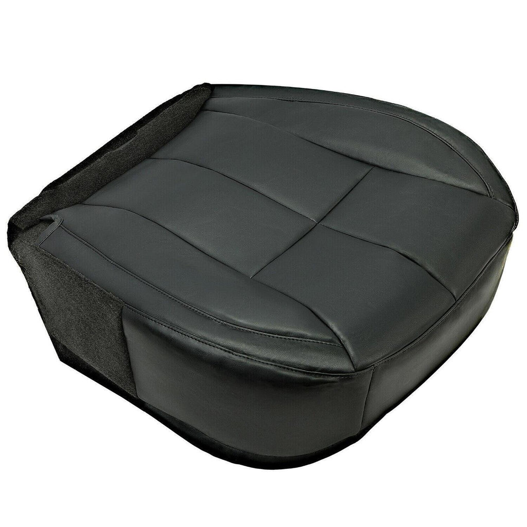 For 2002-04 Jeep Grand Cherokee Driver Bottom Seat Cover Synthetic Leather Black