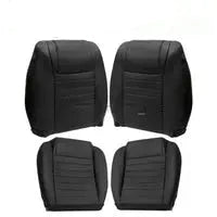 Load image into Gallery viewer, For 2005-2009 Ford Mustang GT Driver Passenger Bottom Top Leather Seat Cover BLK