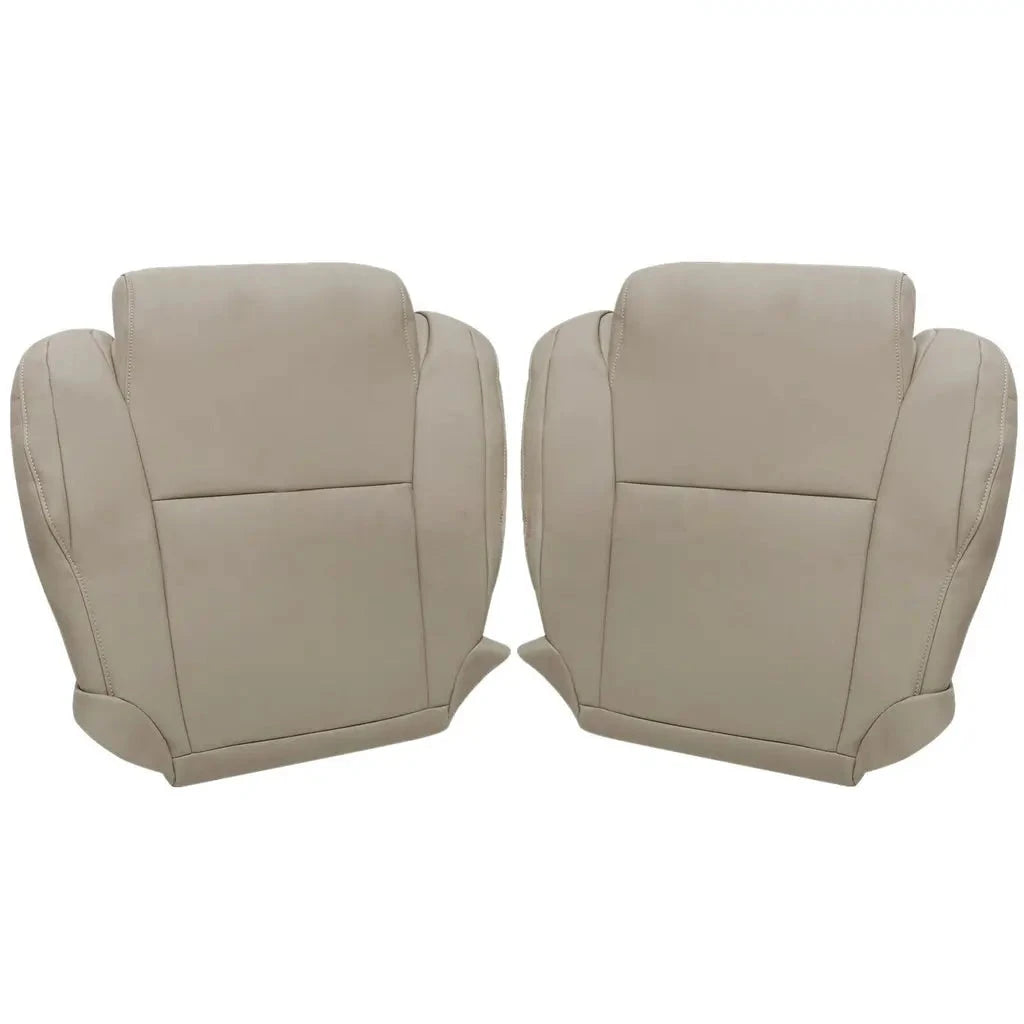 2007-2013 Fits Toyota Tundra Driver & Passenger Bottom Leather Seat Cover Tan