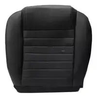 For 2005-2009 Ford Mustang GT Driver Passenger Bottom Top Leather Seat Cover BLK