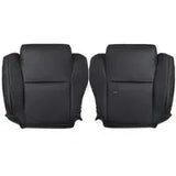 2007-2013 Fits Toyota Tundra Driver & Passenger Bottom Leather Seat Cover Black