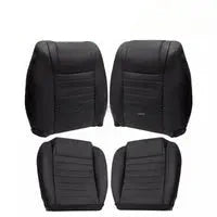 Load image into Gallery viewer, For 2005-2009 Ford Mustang GT Driver Passenger Bottom Top Leather Seat Cover BLK