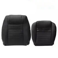 Load image into Gallery viewer, For 2005-2009 Ford Mustang GT Driver Passenger Bottom Top Leather Seat Cover BLK