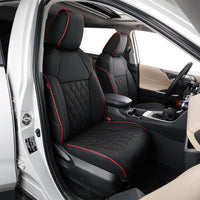 Custom Fit Full Set Car Seat Covers for Select Ford Explorer Base,Xlt 2016 2017 2018 2019,2Nd Row 40/60 Split,W/No Armrest,7 Seats- Three-Row,Leatherette (Black)