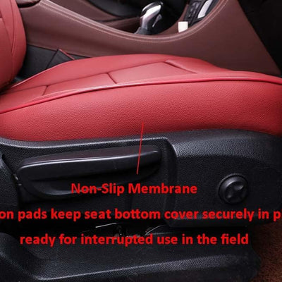 Custom Fit Envision Car Seat Covers for Select Buick Envision 2021 2022 2023 2024- Full Set - Leather (Burgundy)