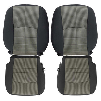2009 to 2012 FITS for Dodge Ram 1500 2500 3500 SLT Cloth Seat Cover Gray