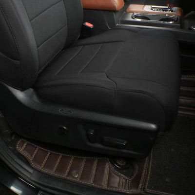 Ram 1500 Seat Covers Full Set,Car Seat Covers Custom Fit for RAM 1500 Quad Cab Tradesman 2019-2025,Car Seat Protector Waterproof,Black Car Seat Cushion Cover for Trucks,Neoprene(Black)