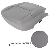 For Toyota 4Runner Limited 03-09 Driver Bottom Synthetic Leather Seat Cover Gray