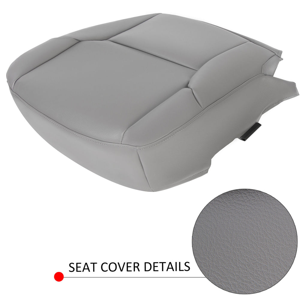 For Toyota 4Runner Limited 03-09 Driver Bottom Synthetic Leather Seat Cover Gray