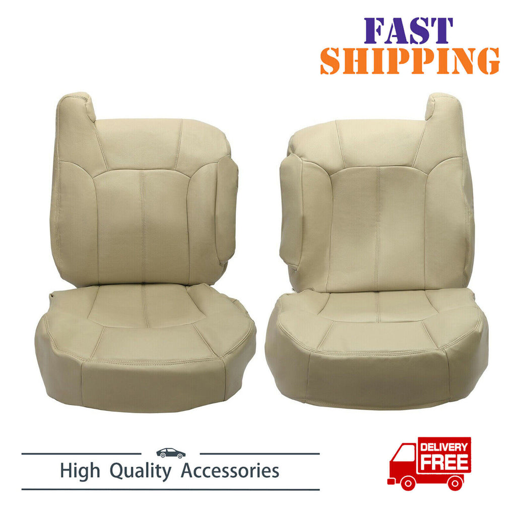 Tan Complete Front Seat Covers Kit for Chevy Tahoe Suburban 1500 2500 1999-2002