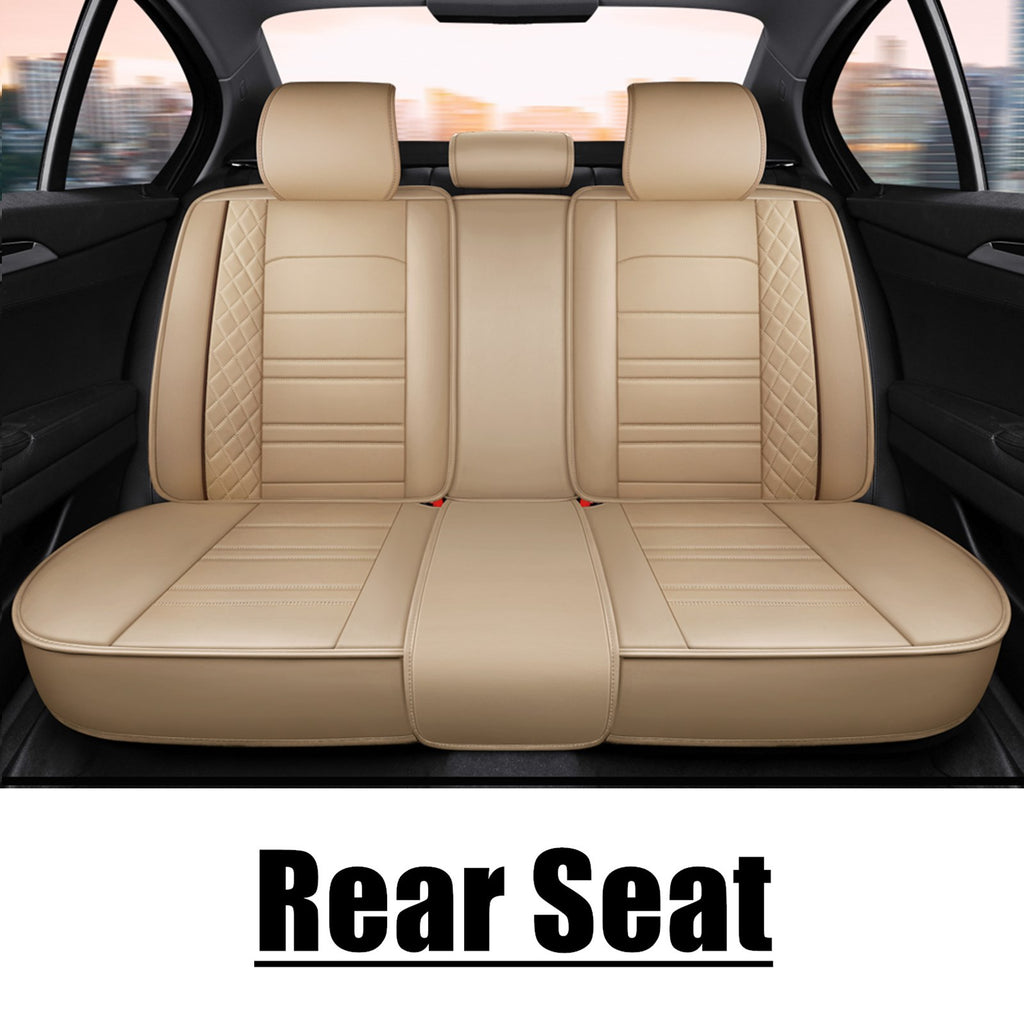 For Lexus Leather Car Seat Covers 5-Seats Front & Rear Full Set Protectors Pad