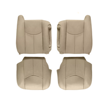 Load image into Gallery viewer, Front Synthetic Leather Seat Cover Tan for Chevy Silverado GMC Sierra 2003-2006